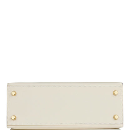 Hermes Kelly Sellier 25 Nata Epsom Gold Hardware