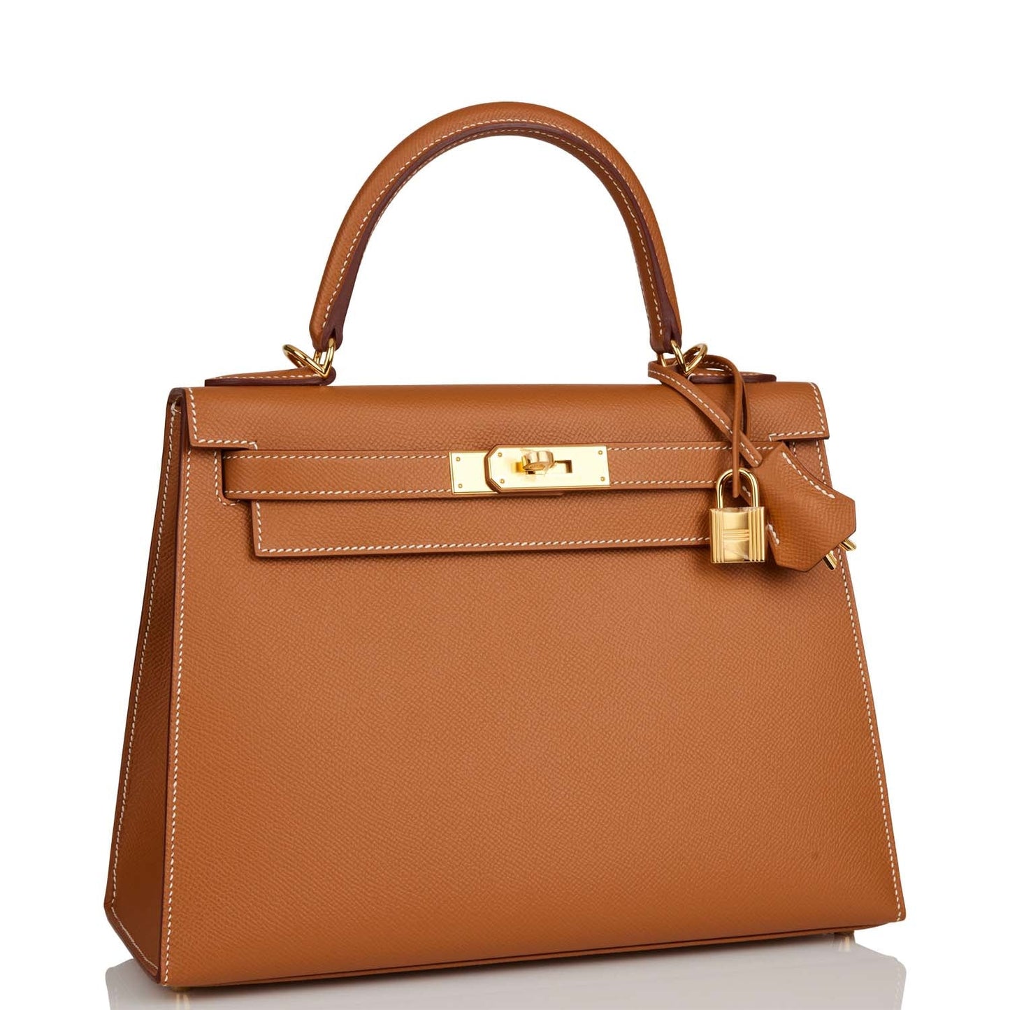 Hermes Kelly Sellier 28 Gold Epsom Gold Hardware