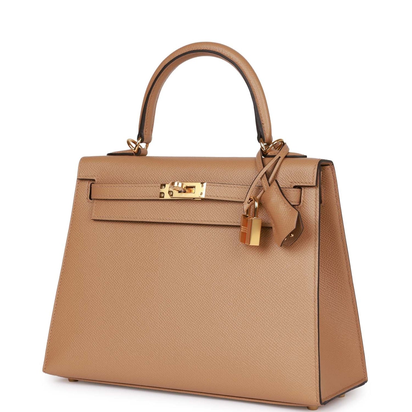 Hermes Kelly Sellier 25 Chai Epsom Gold Hardware