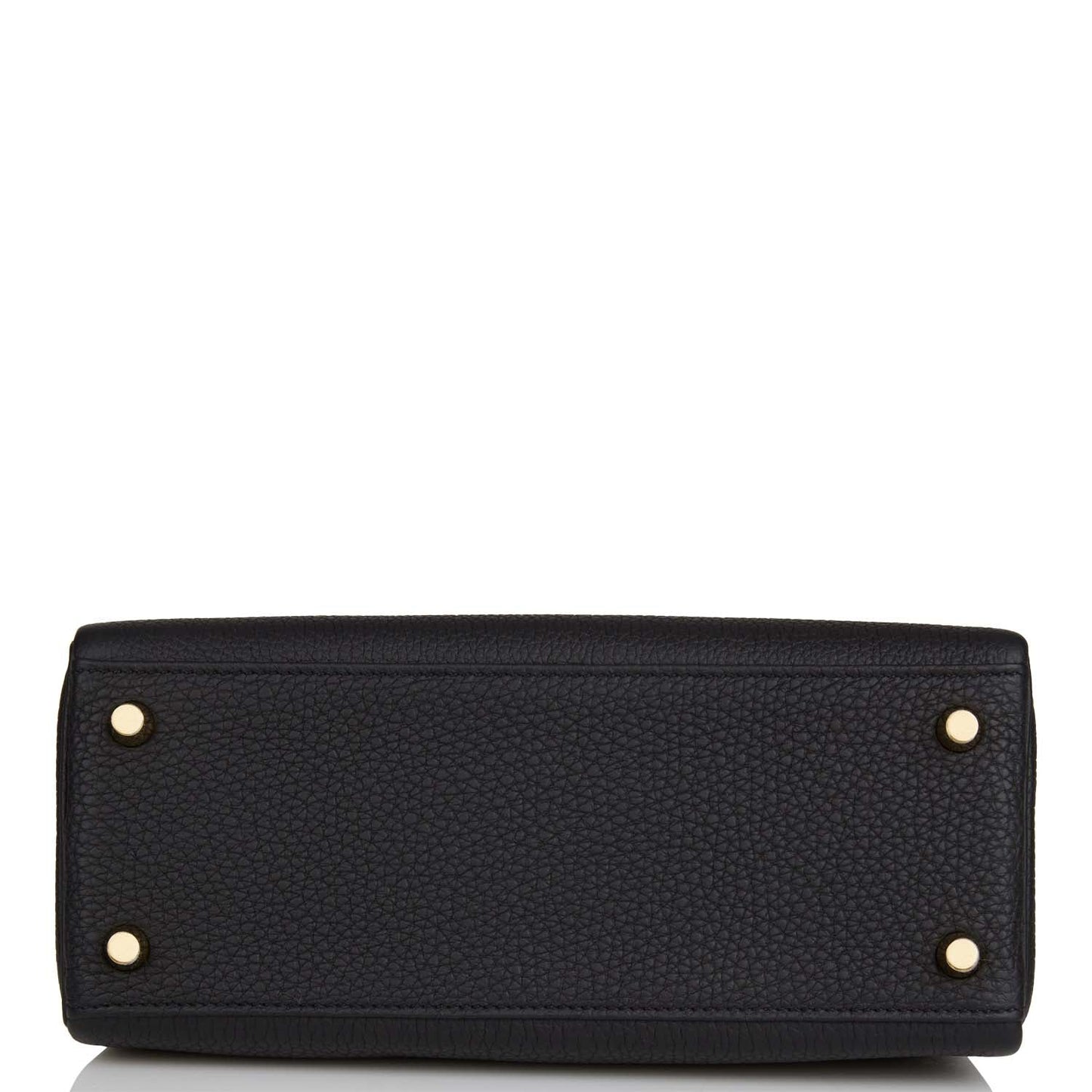 Hermes Kelly Retourne 25 Black Togo Gold Hardware