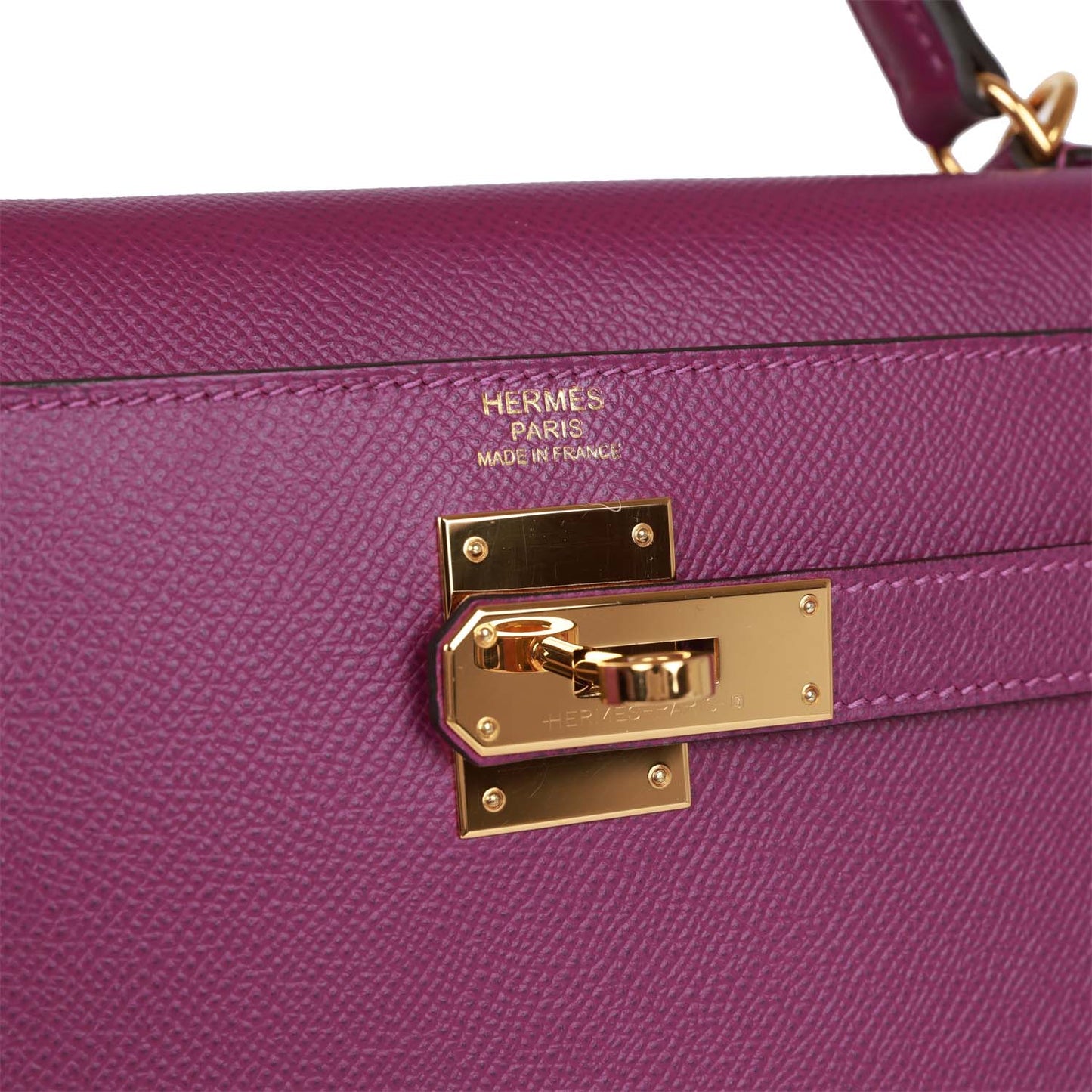 Hermes Kelly Sellier 32 Anemone Epsom Gold Hardware