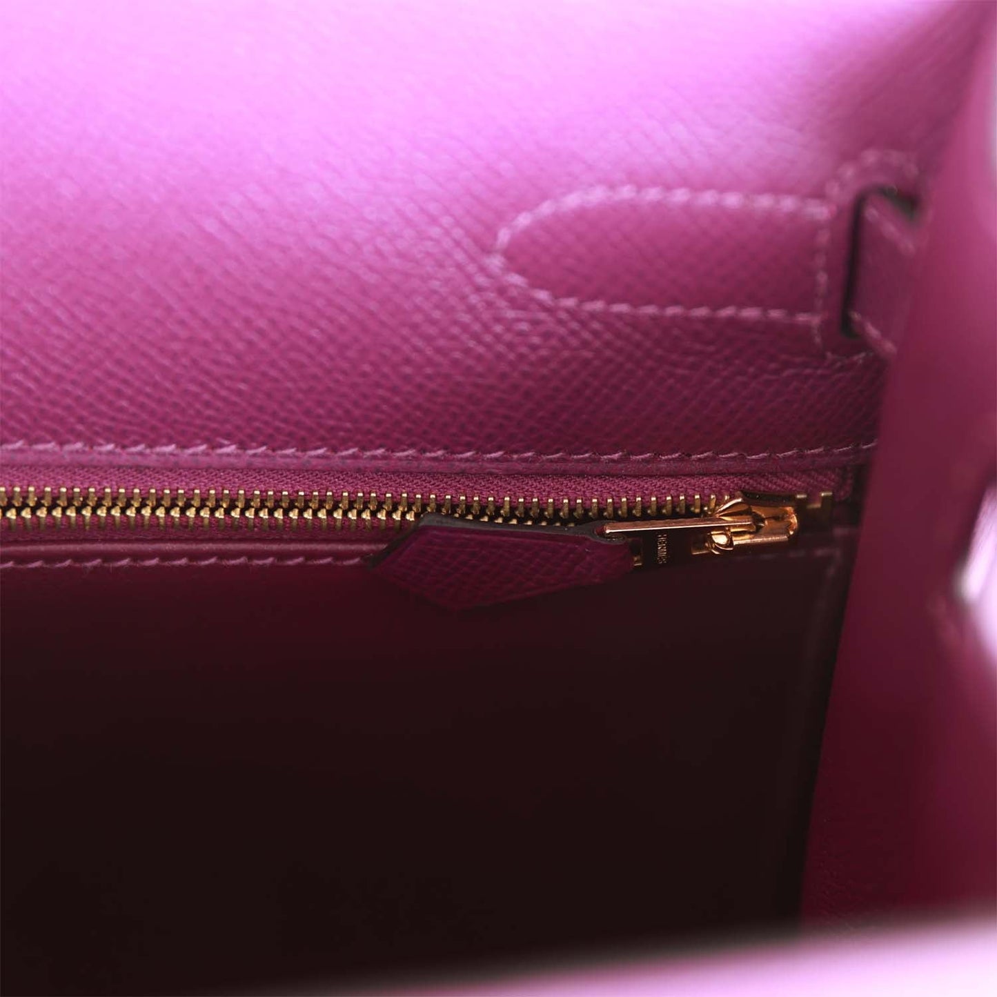 Hermes Kelly Sellier 32 Anemone Epsom Gold Hardware