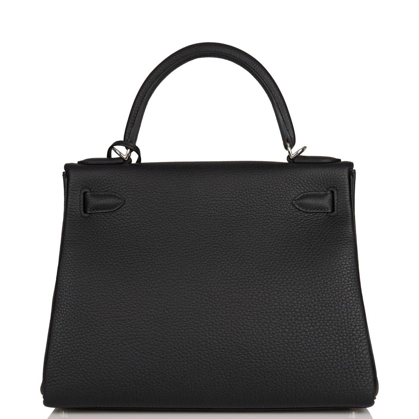 Hermes Kelly Retourne 28 Black Togo Palladium Hardware