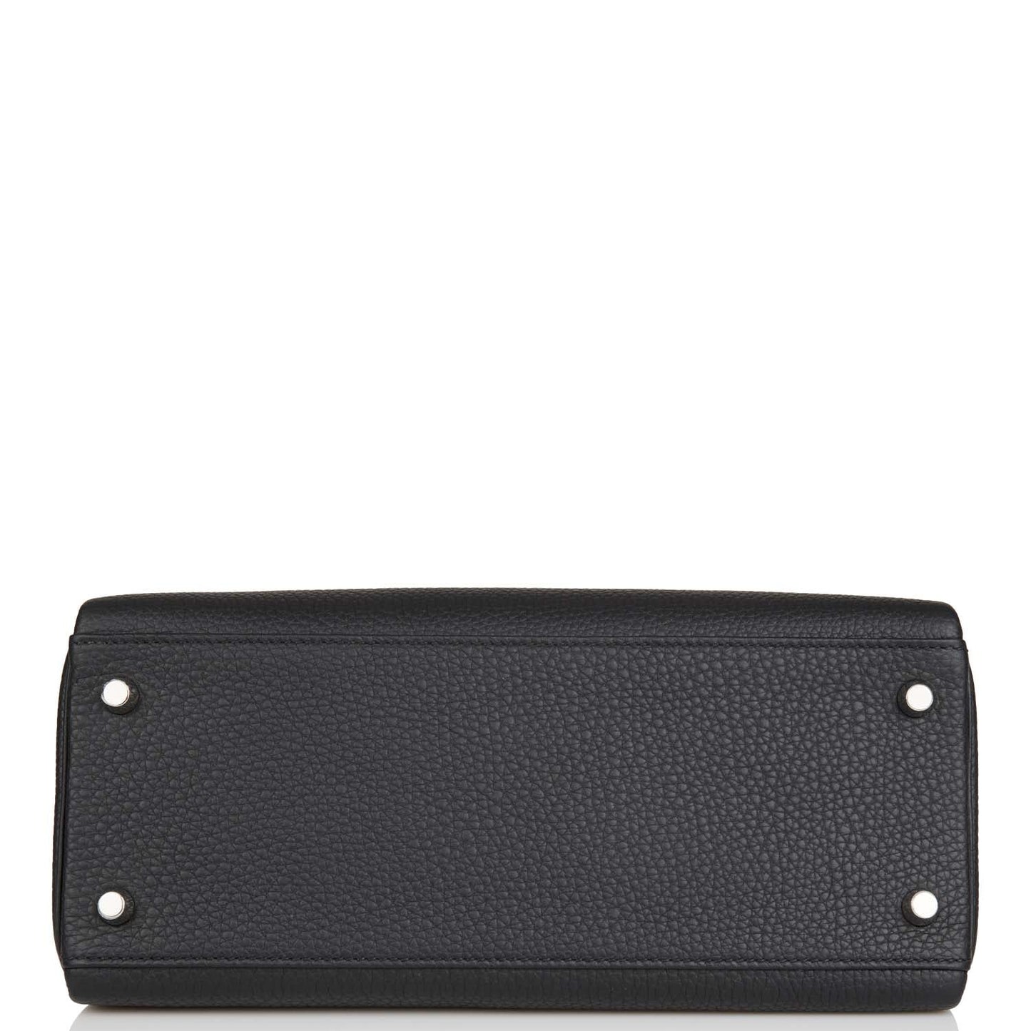 Hermes Kelly Retourne 28 Black Togo Palladium Hardware