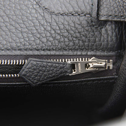 Hermes Kelly Retourne 28 Black Togo Palladium Hardware