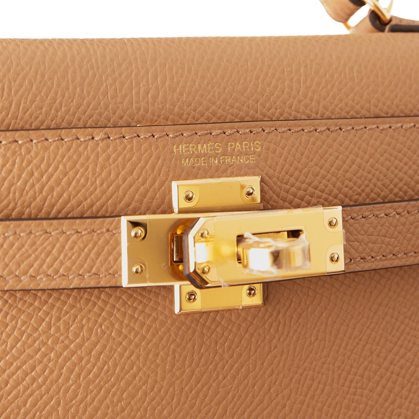 Hermes Kelly Sellier 20 Chai Epsom Gold Hardware