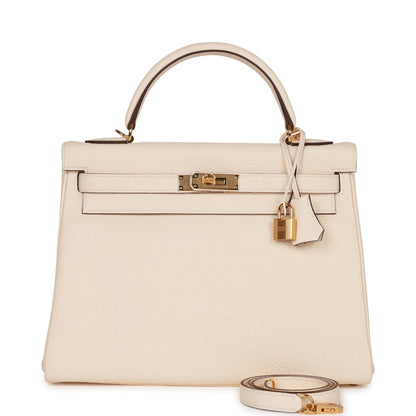 Hermes Kelly Retourne 32 Nata Clemence Gold Hardware