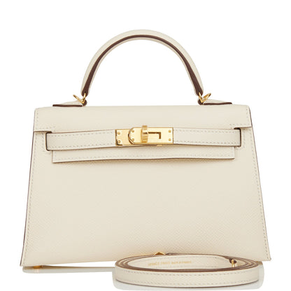 Hermes Kelly Sellier 20 Nata Epsom Gold Hardware