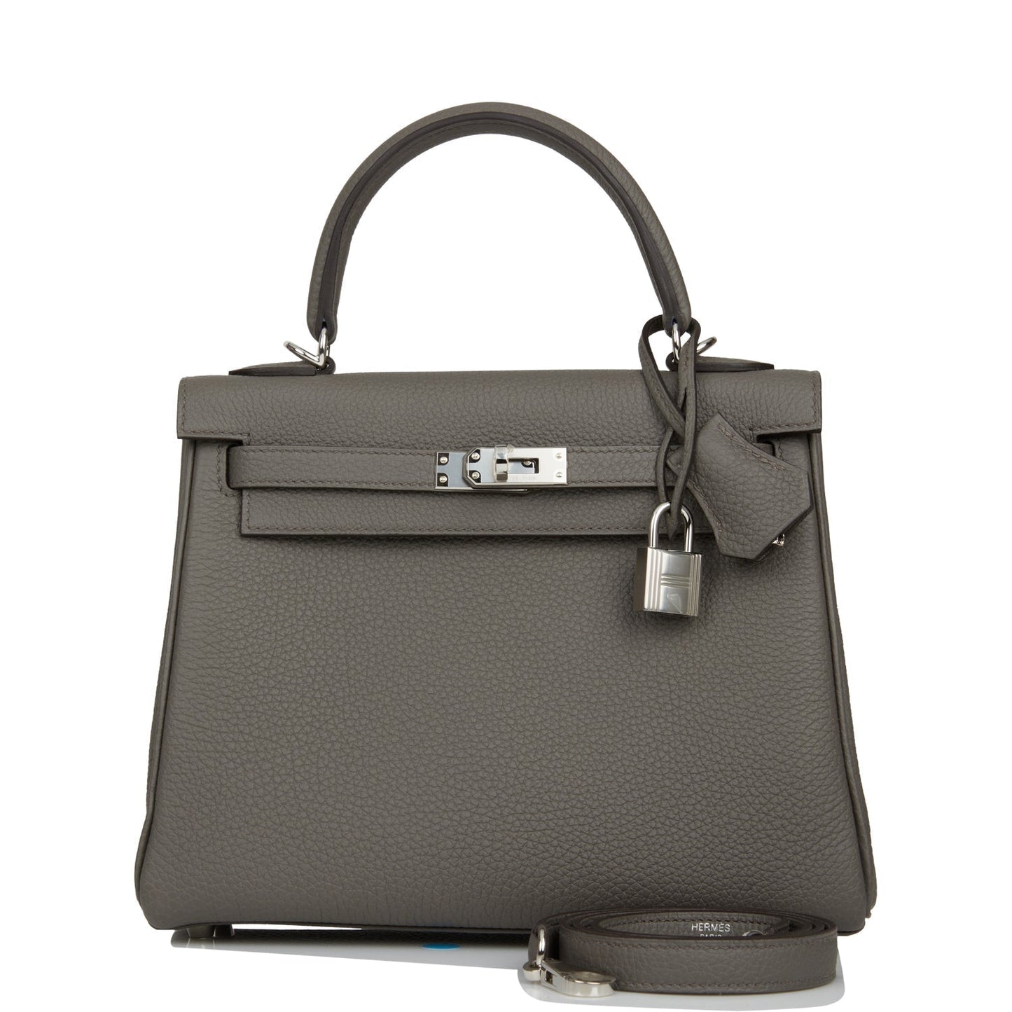 Hermes Kelly Retourne 25 Etain Togo Palladium Hardware