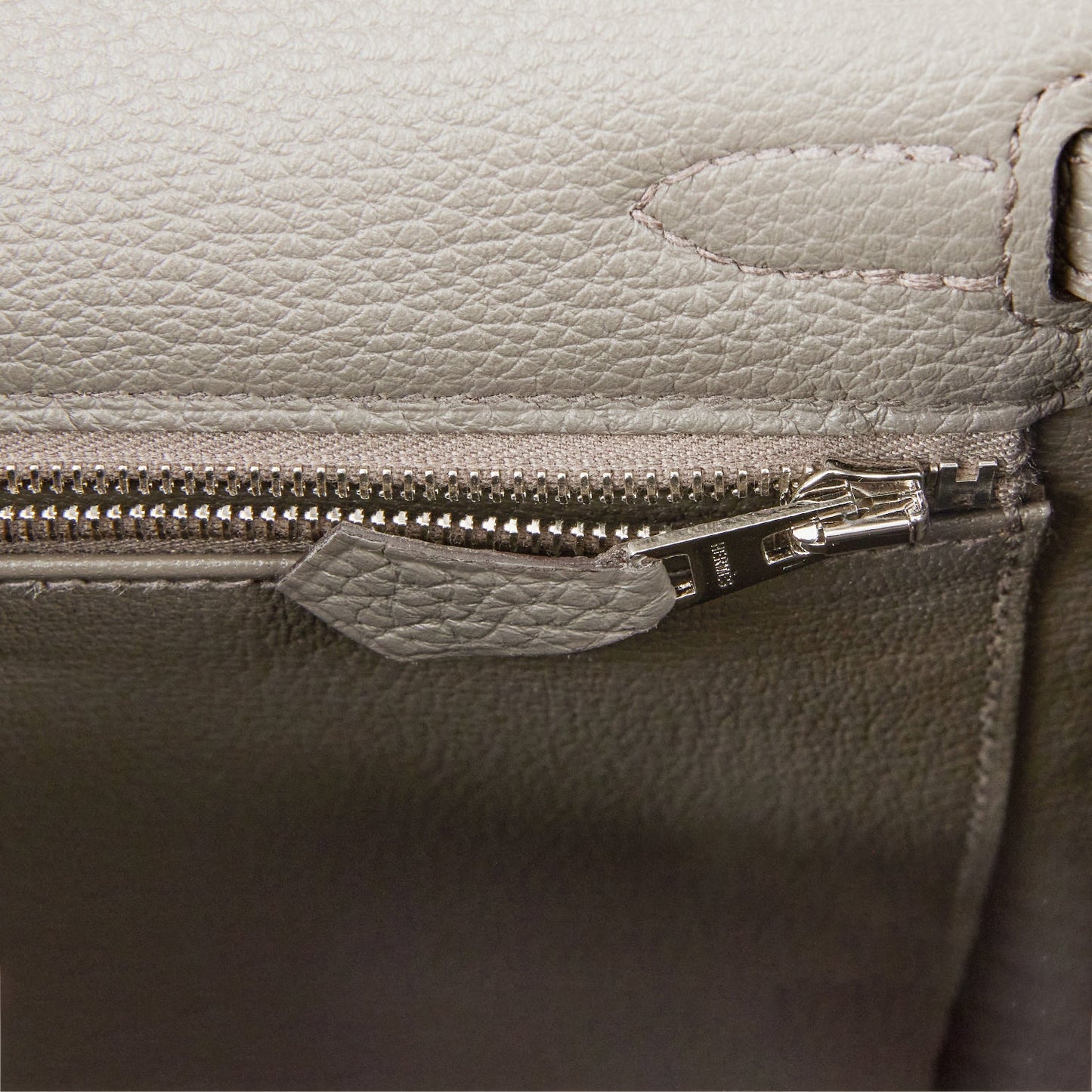 Hermes Kelly Retourne 25 Etain Togo Palladium Hardware