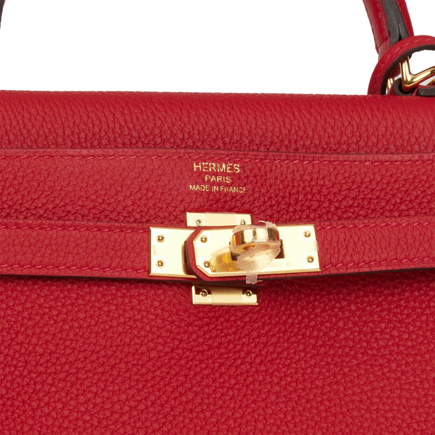 Hermes Kelly Retourne 25 Rouge Casaque Togo Gold Hardware