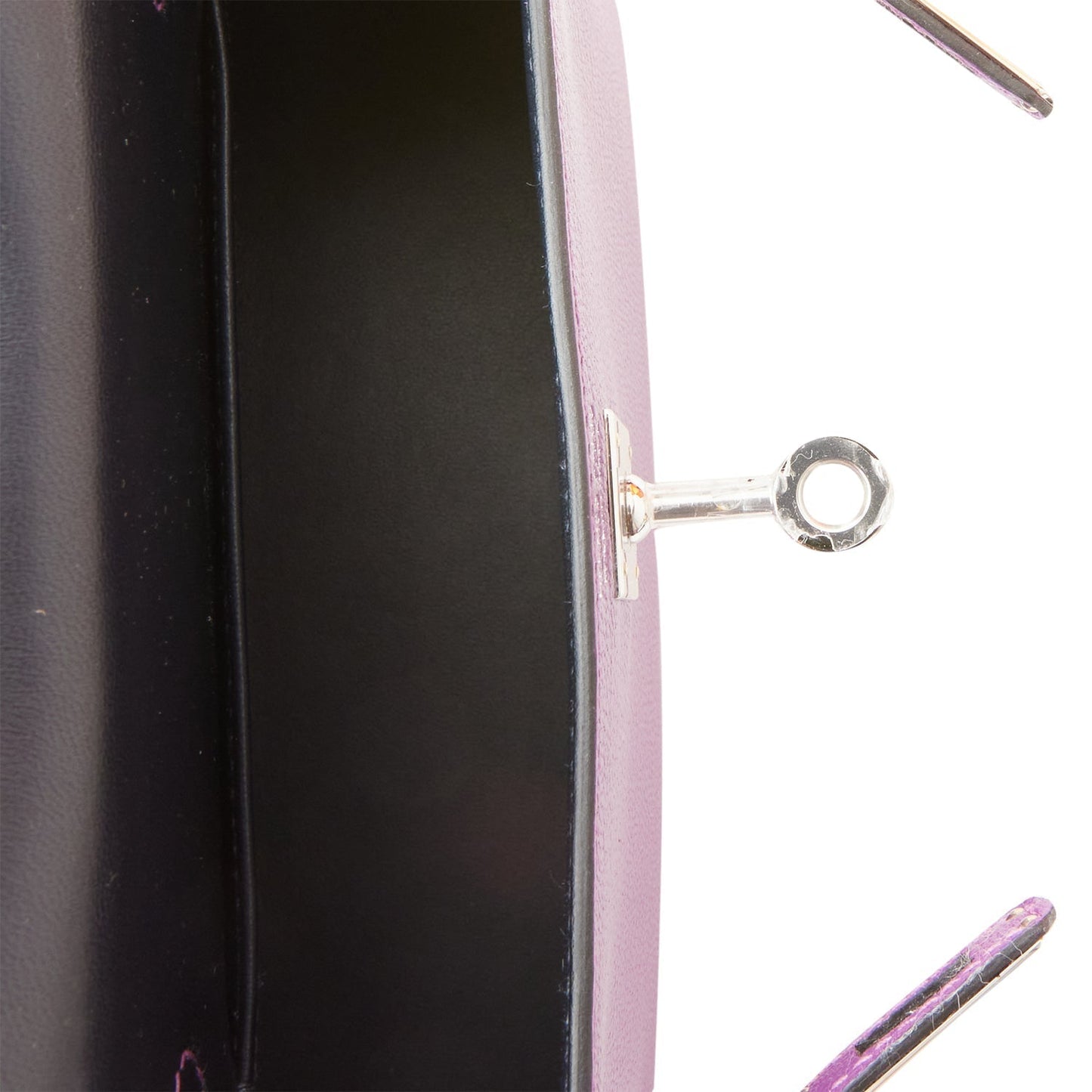 Hermes Kelly Sellier 20 Violet Verso Chèvre Palladium Hardware