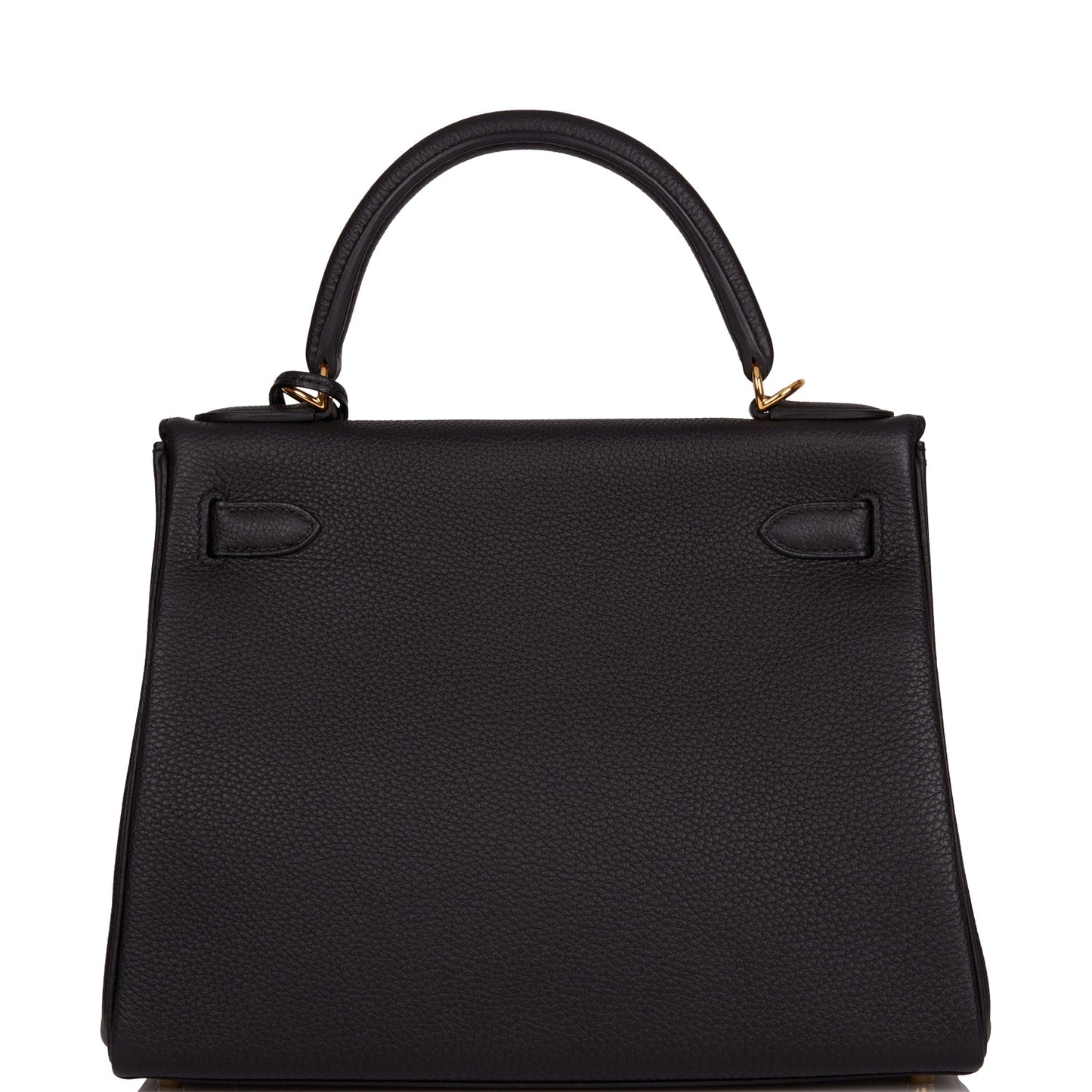 Hermes Kelly Retourne 28 Black Togo Gold Hardware