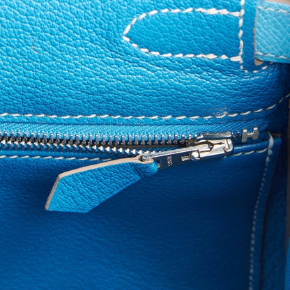 Hermes Kelly Retourne 28 Celeste Candy Epsom Palladium Hardware