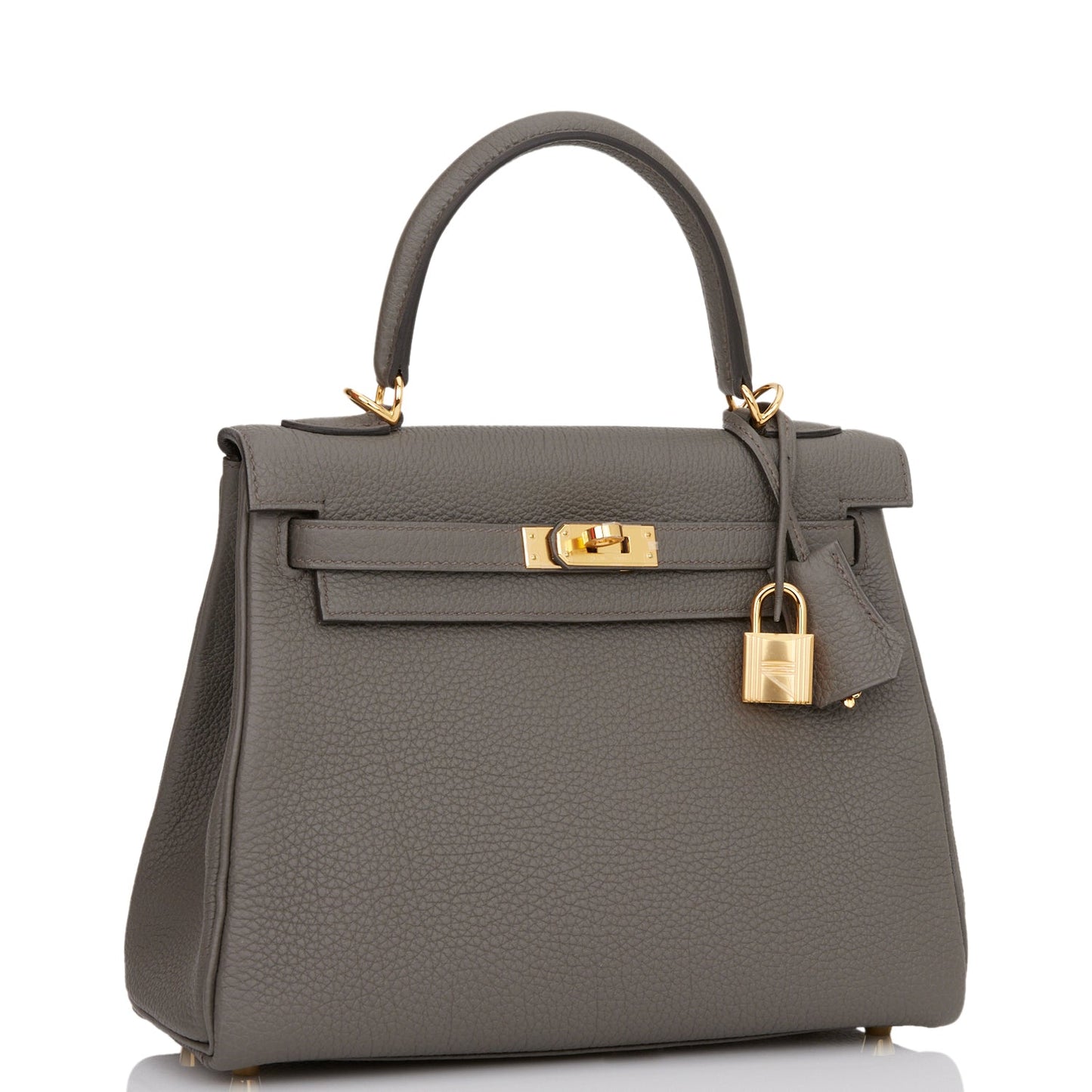 Hermes Kelly Retourne 25 Etain Togo Gold Hardware