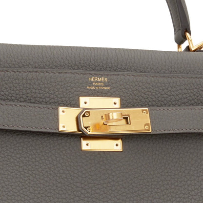 Hermes Kelly Retourne 28 Etain Togo Gold Hardware