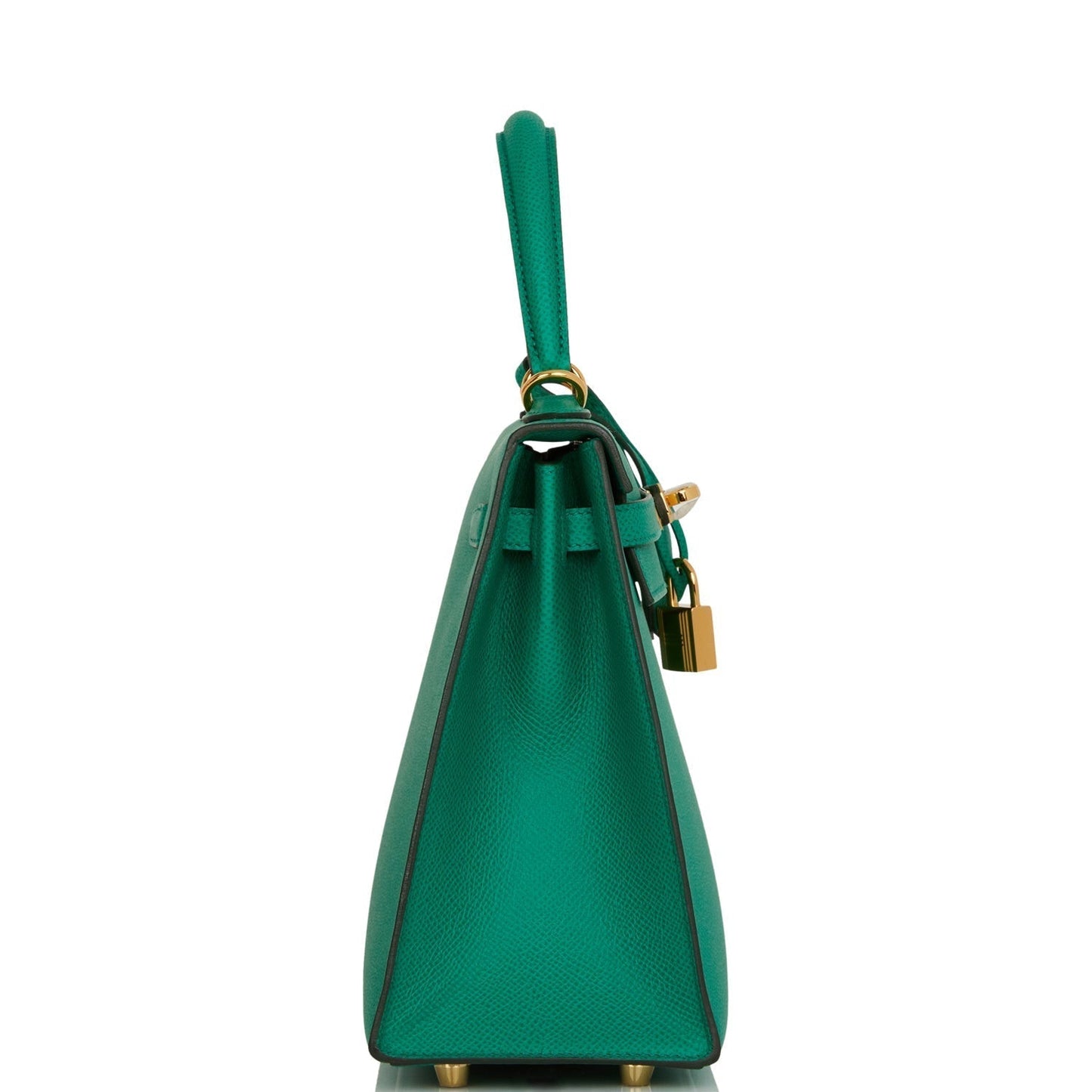 Hermes Kelly Sellier 25 Vert Jade Epsom Gold Hardware