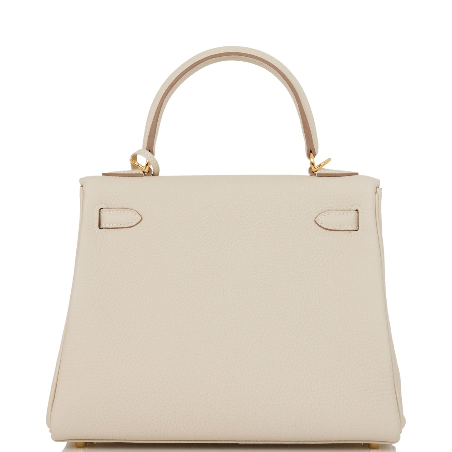 Hermes Kelly Retourne 25 Craie Togo Gold Hardware