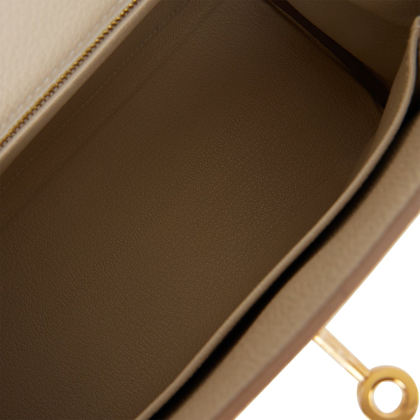 Hermes Kelly Retourne 25 Craie Togo Gold Hardware