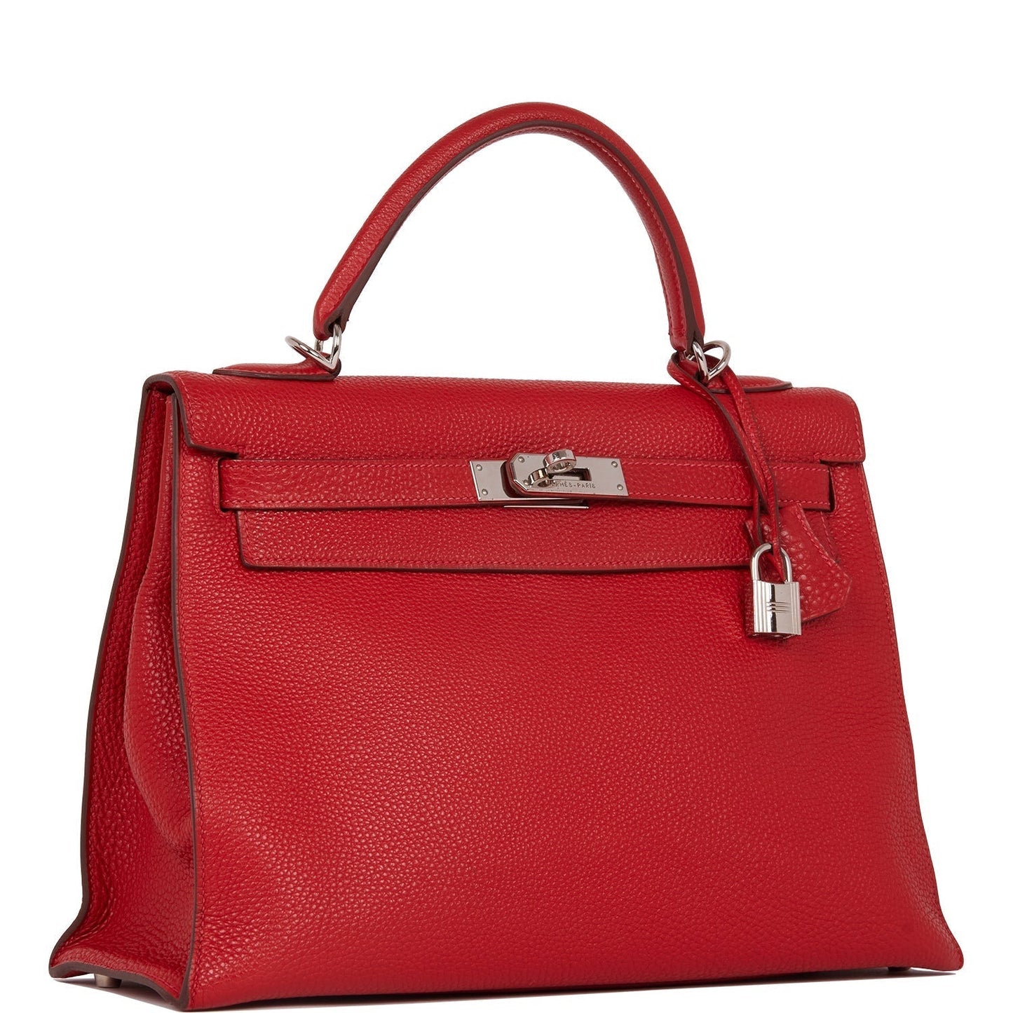 Hermes Kelly Mou 32 Vermillion Togo Palladium Hardware