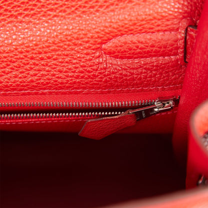 Hermes Kelly Mou 32 Vermillion Togo Palladium Hardware