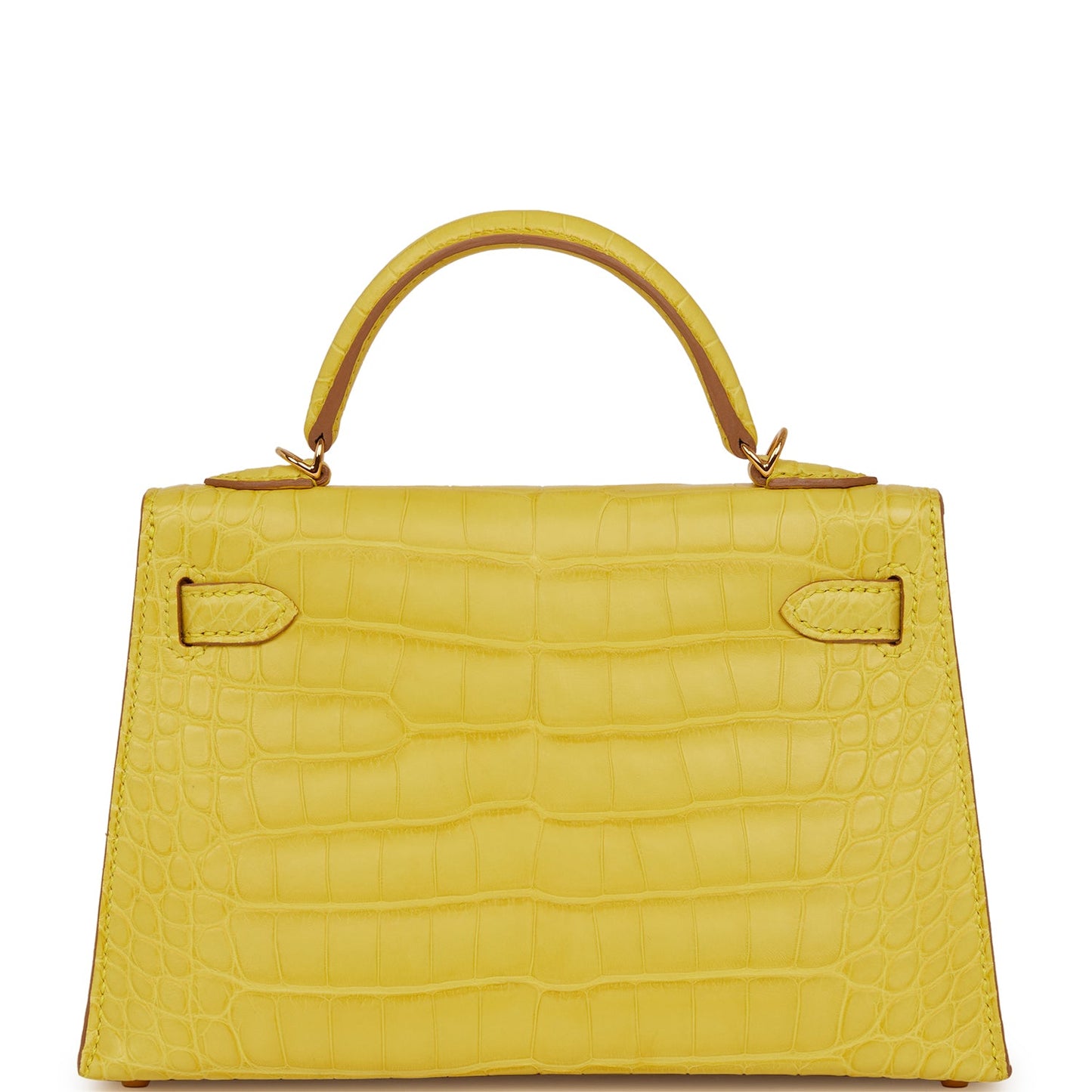 Hermes Kelly Sellier 20 Mimosa Matte Alligator Gold Hardware