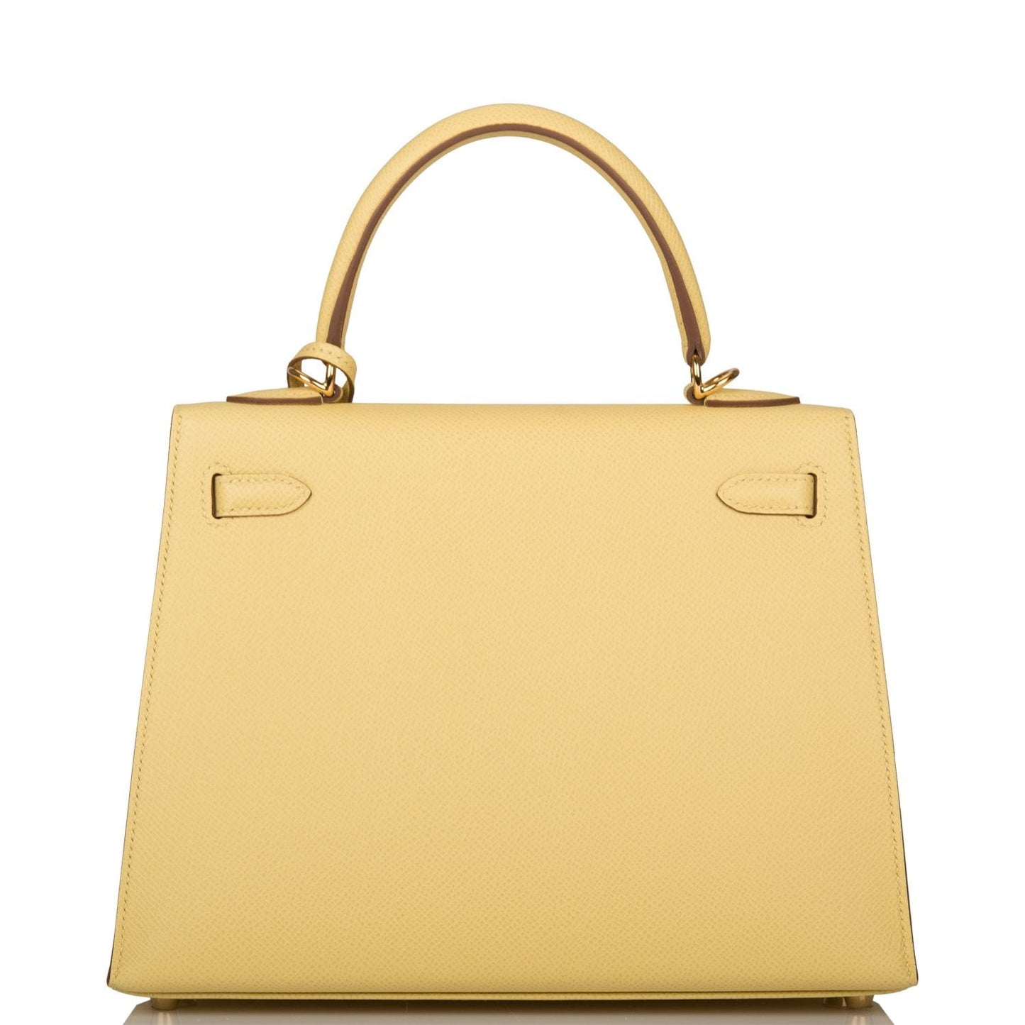 Hermes Kelly Sellier 25 Jaune Poussin Epsom Gold Hardware