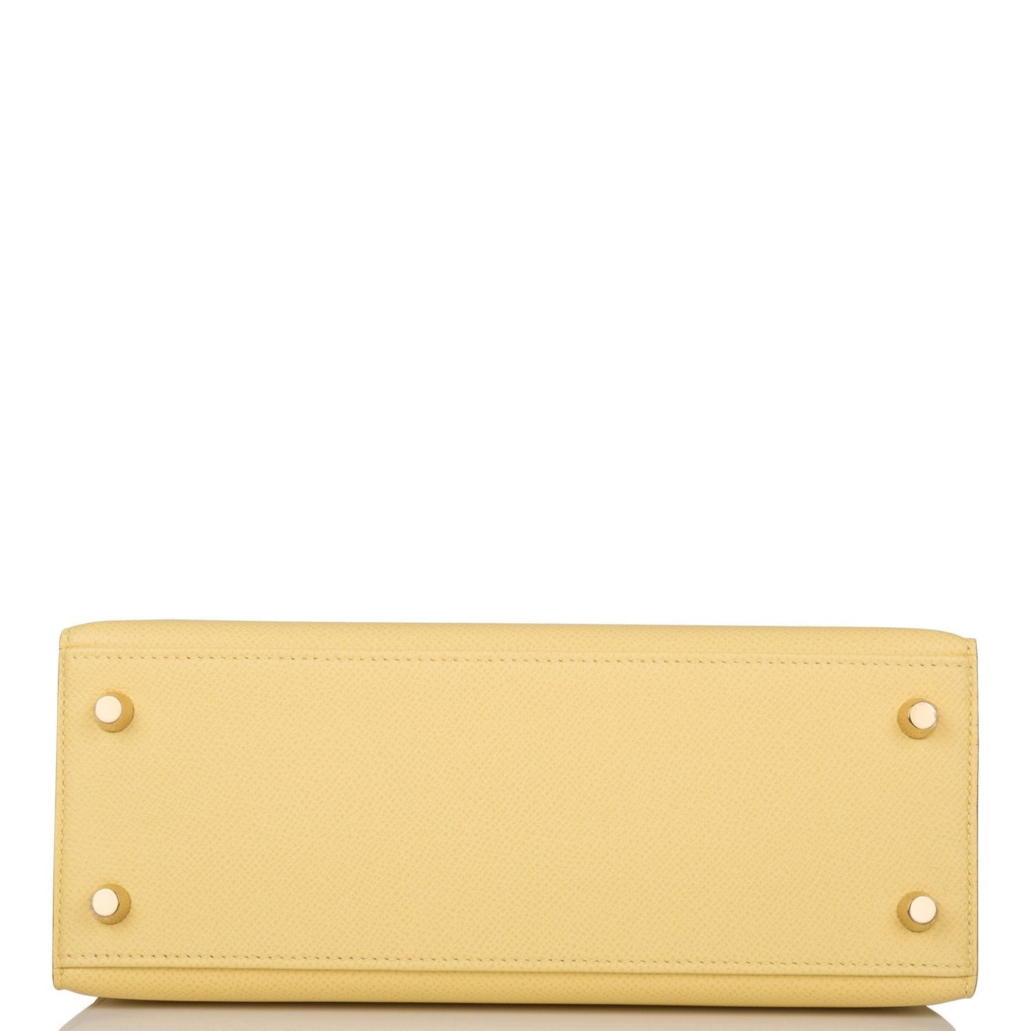 Hermes Kelly Sellier 25 Jaune Poussin Epsom Gold Hardware