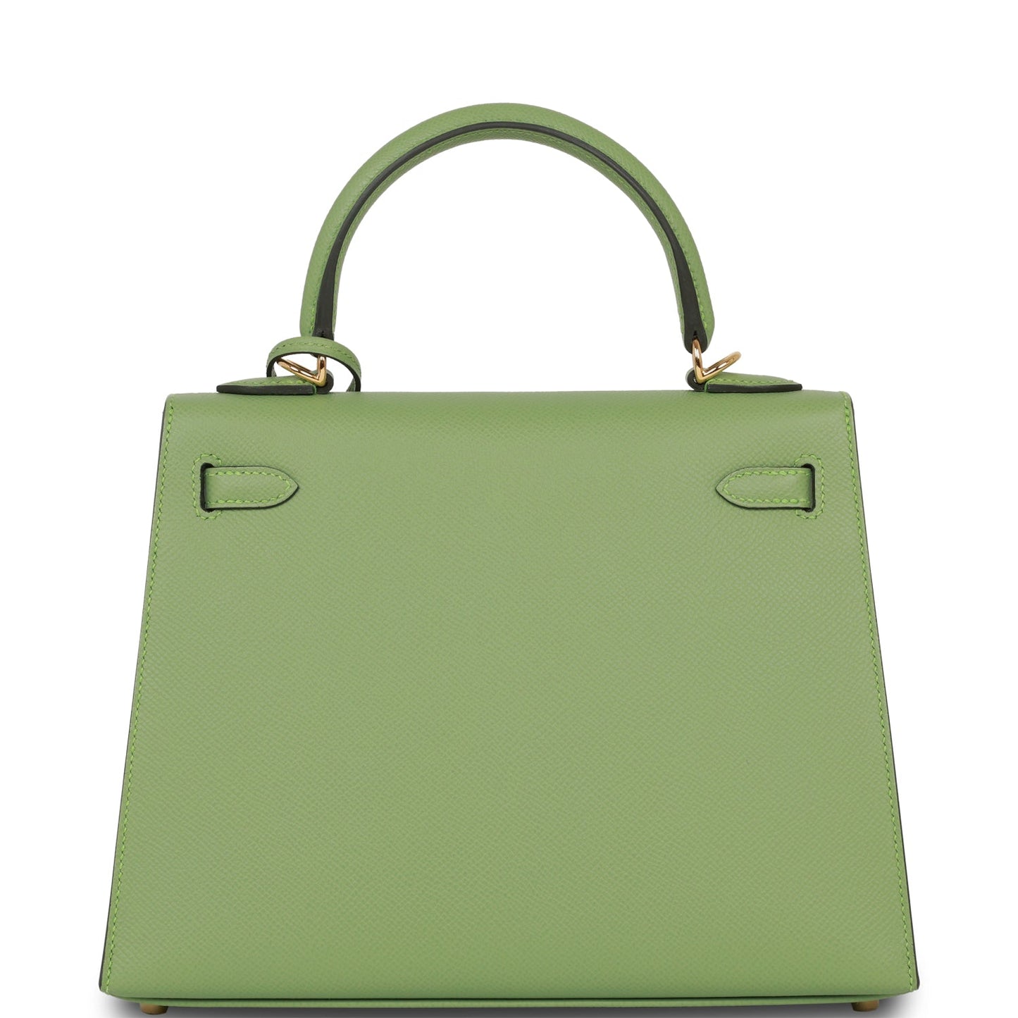 Hermes Kelly Sellier 25 Vert Criquet Epsom Gold Hardware