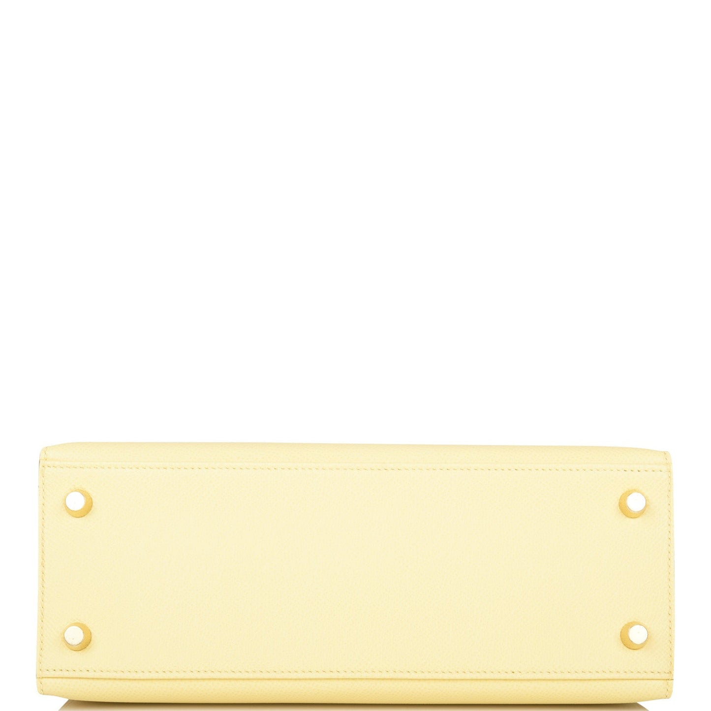 Hermes Kelly Sellier 25 Jaune Poussin Epsom Gold Hardware