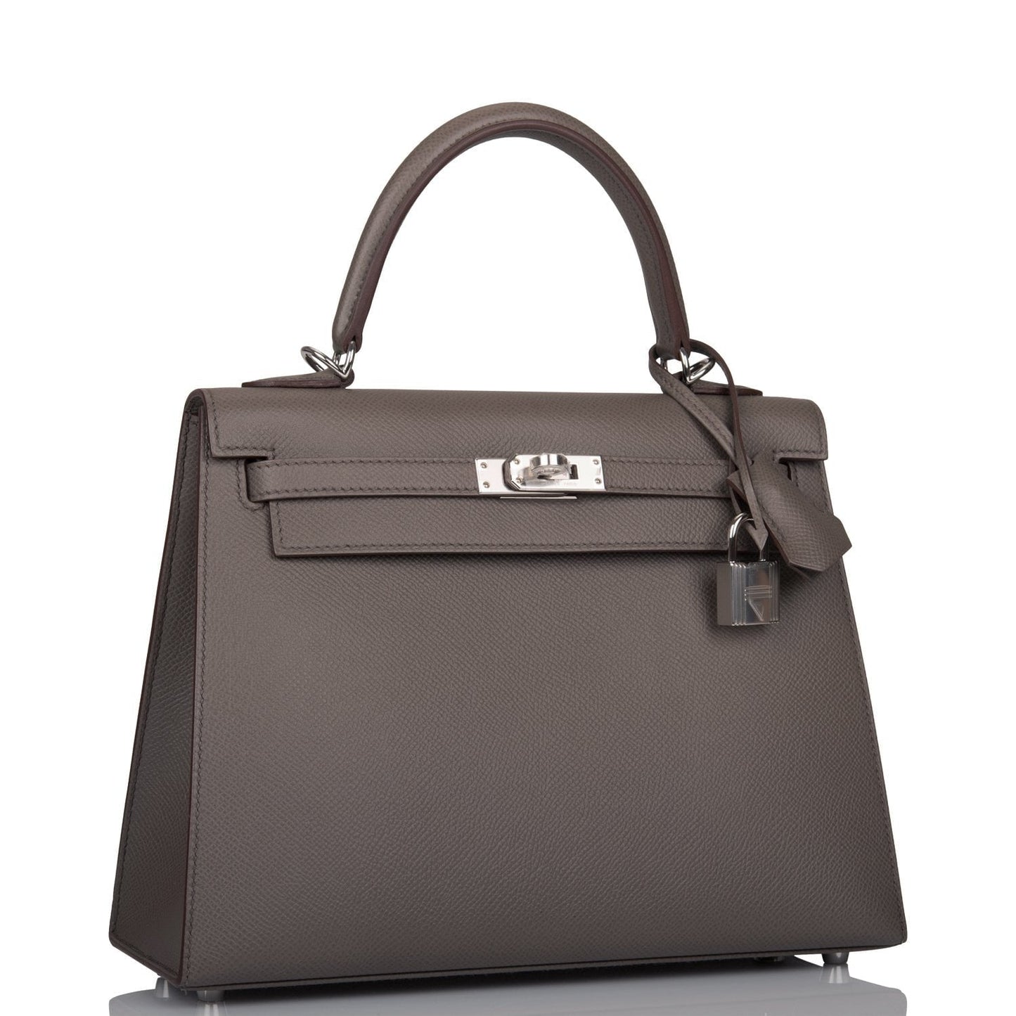 Hermes Kelly Sellier 25 Etain Epsom Palladium Hardware