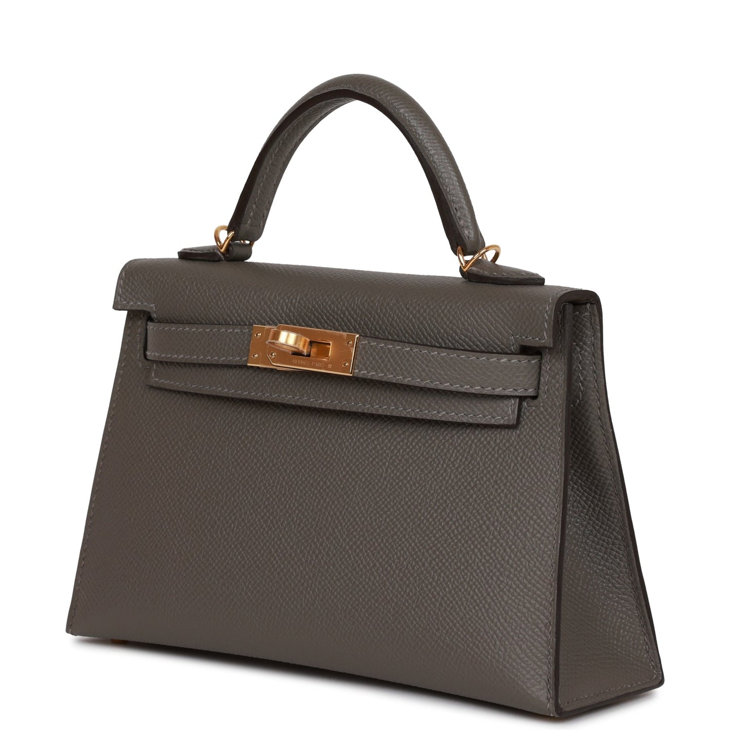 Hermes Kelly Sellier 20 Gris Meyer Epsom Gold Hardware