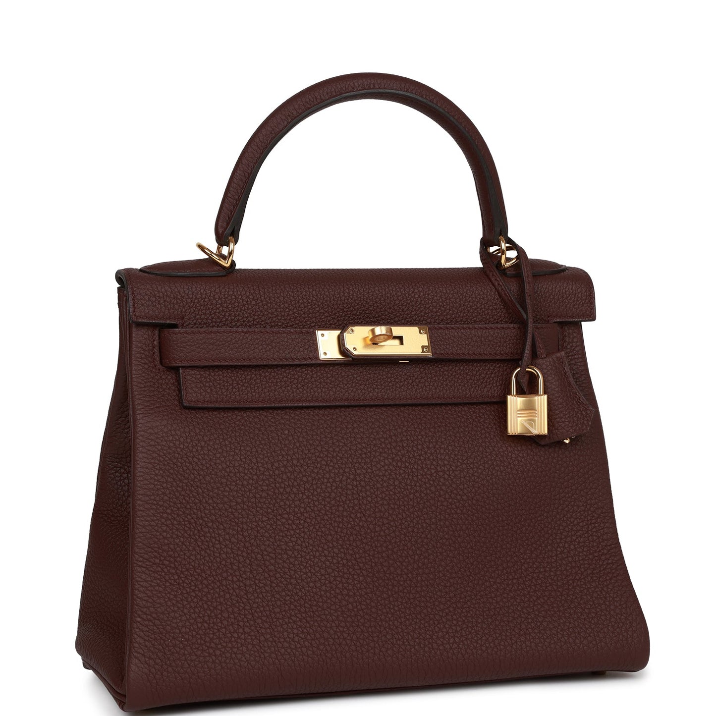 Hermes Kelly Retourne 28 Bordeaux Togo Gold Hardware