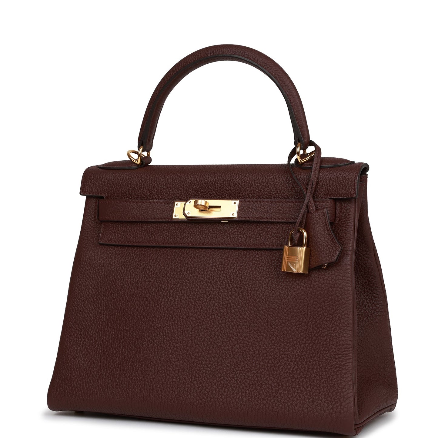 Hermes Kelly Retourne 28 Bordeaux Togo Gold Hardware