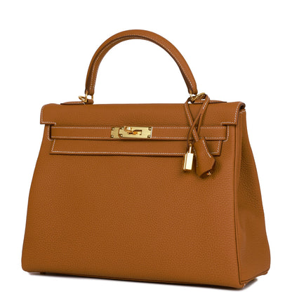 Hermes Kelly Retourne 32 Gold Togo Gold Hardware