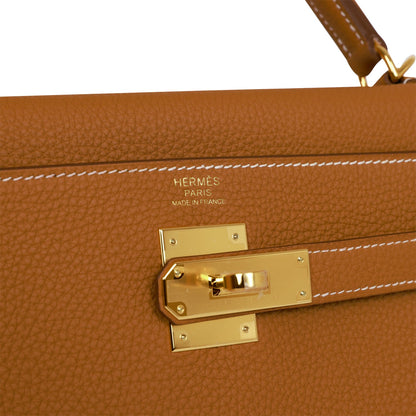 Hermes Kelly Retourne 32 Gold Togo Gold Hardware