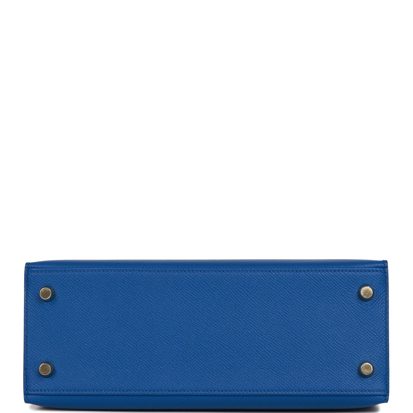 Hermes Kelly Sellier 25 Bleu France Epsom Gold Hardware