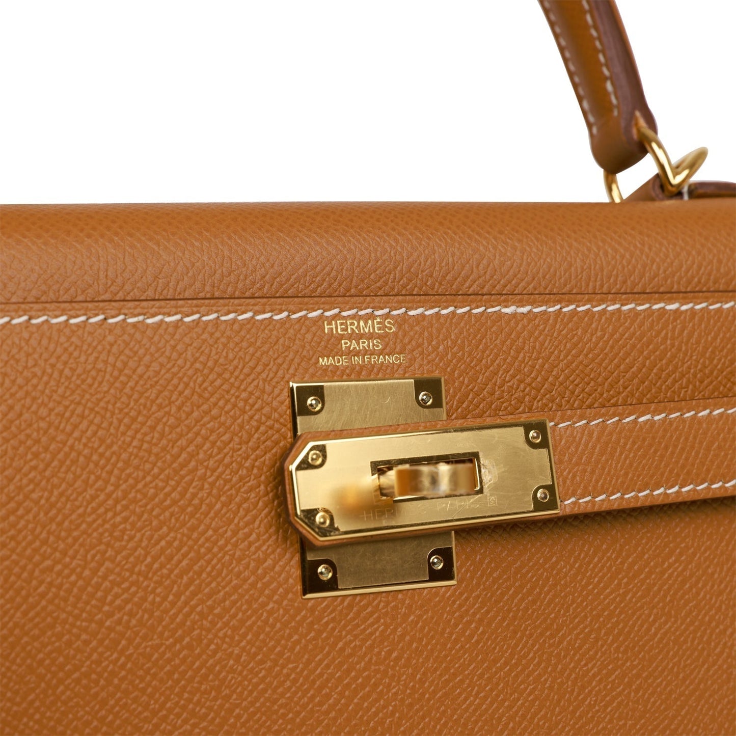 Hermes Kelly Sellier 28 Gold Epsom Gold Hardware