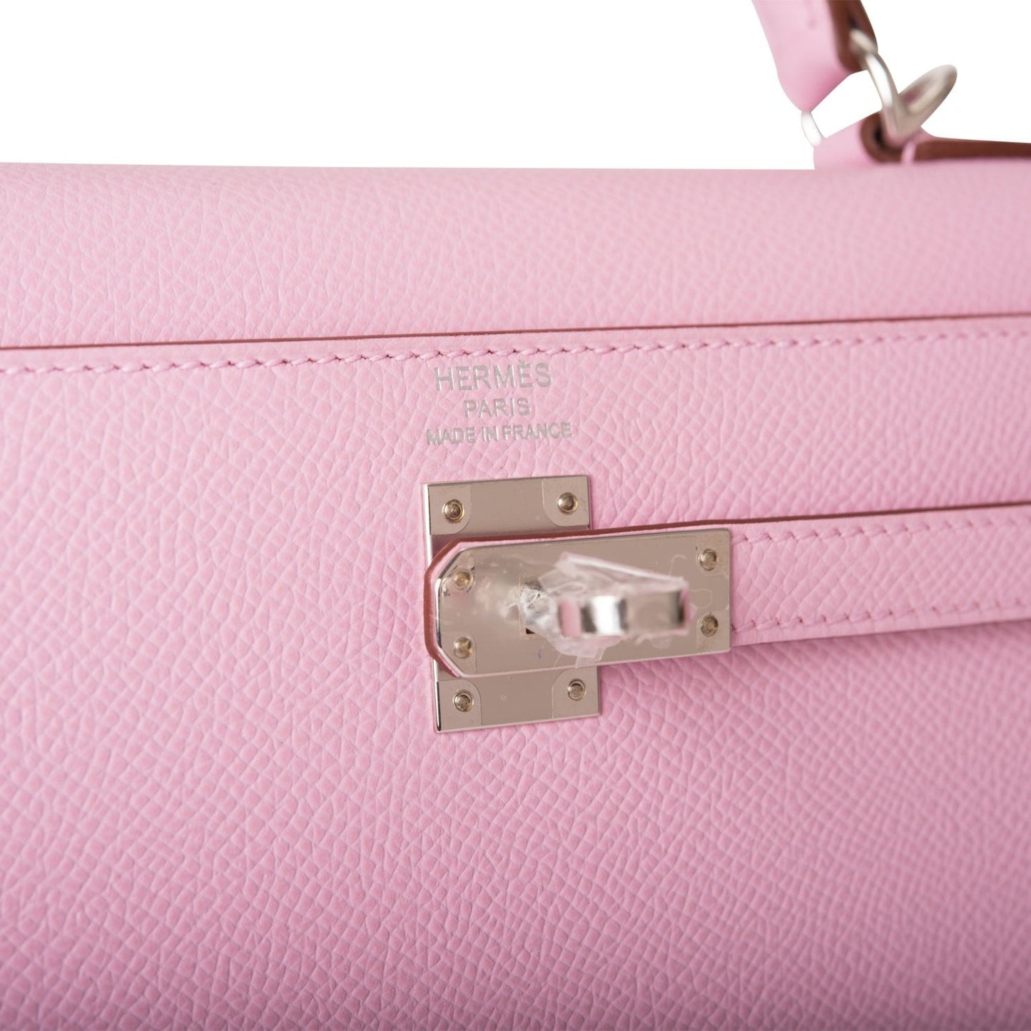 Hermes Kelly Sellier 25 Mauve Sylvestre Epsom Palladium Hardware