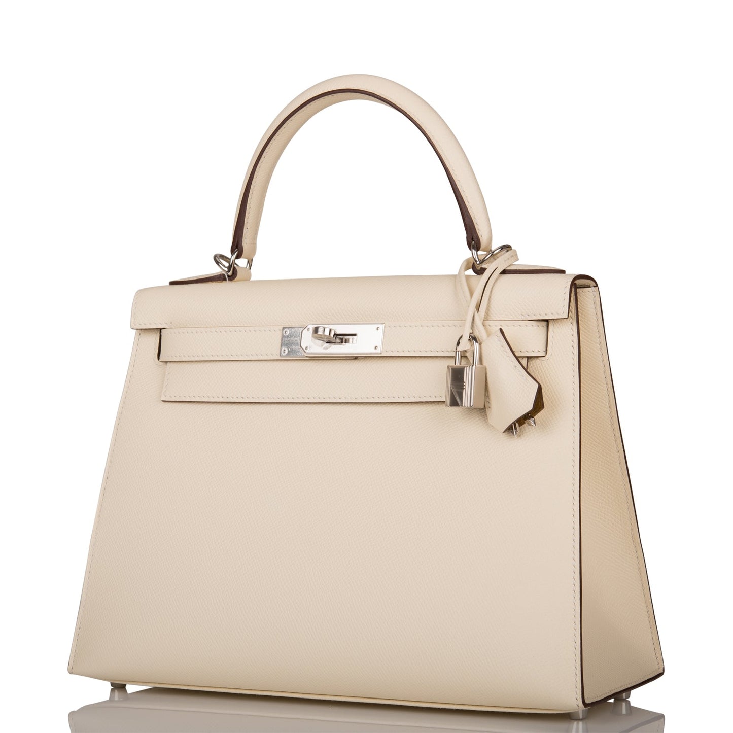 Hermes Kelly Sellier 28 Nata Verso Epsom Palladium Hardware