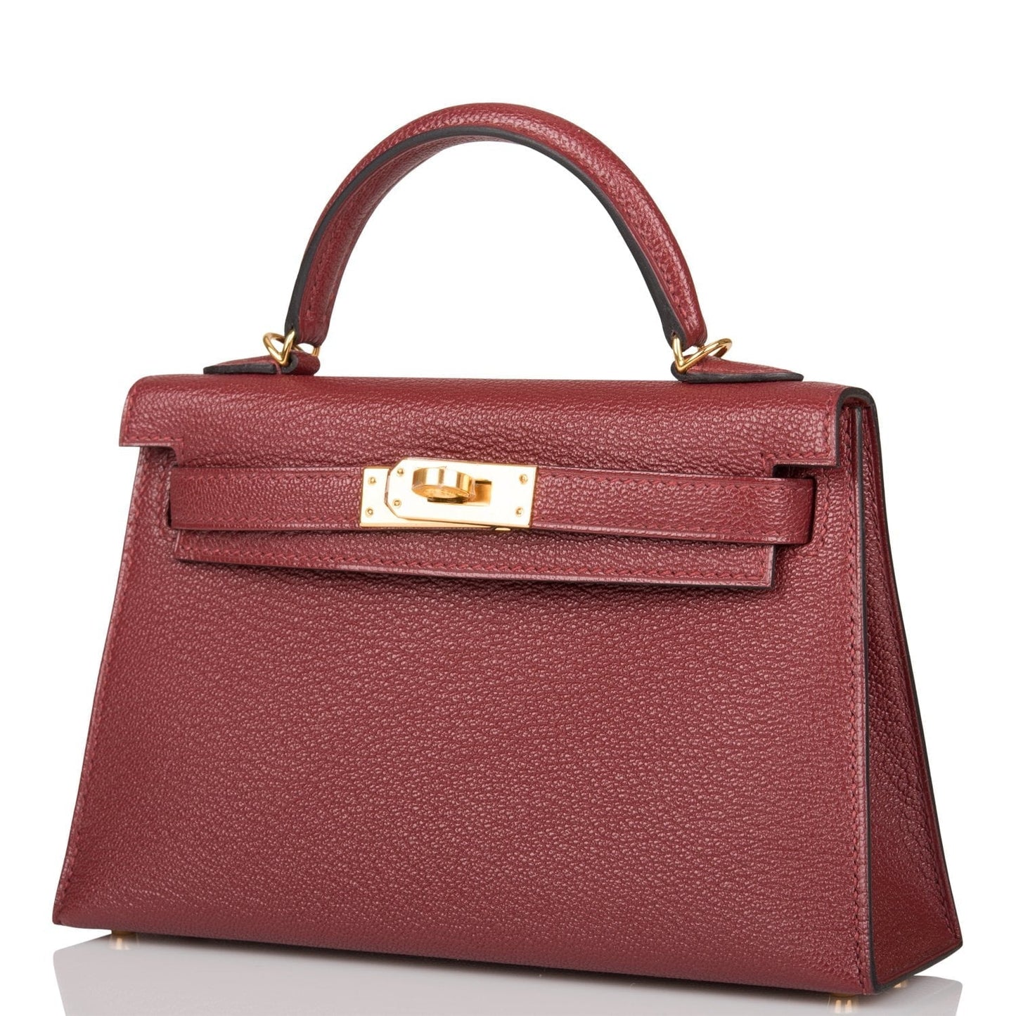 Hermes Kelly Sellier 20 Rouge H Chevre Gold Hardware