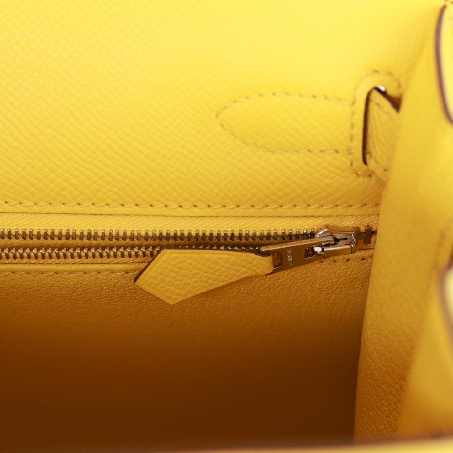 Hermes Kelly Sellier 28 Jaune de Naples Epsom Palladium Hardware