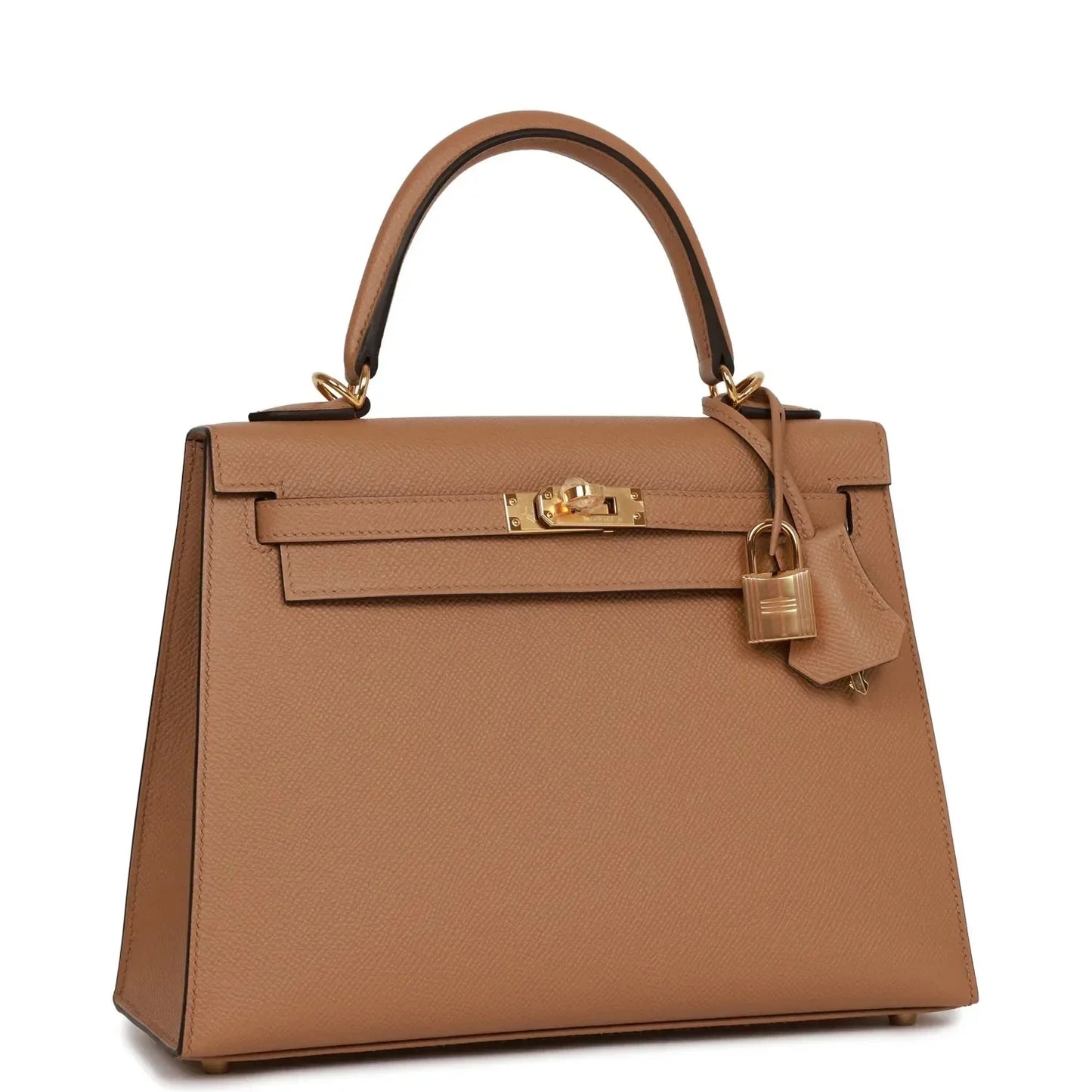 Hermes Kelly Sellier 25 Chai Epsom Gold Hardware