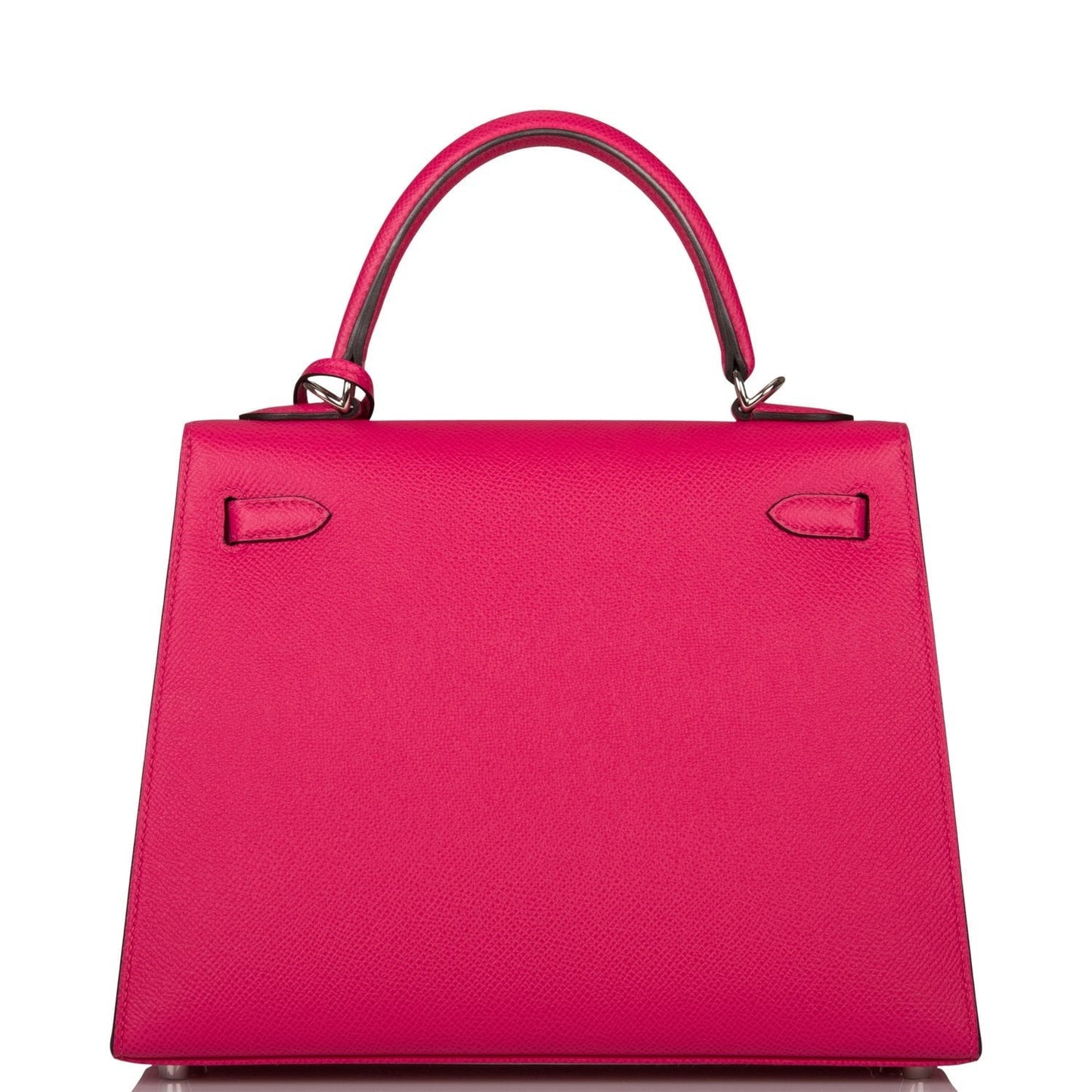 Hermes Kelly Sellier 25 Rose Mexico Epsom Palladium Hardware