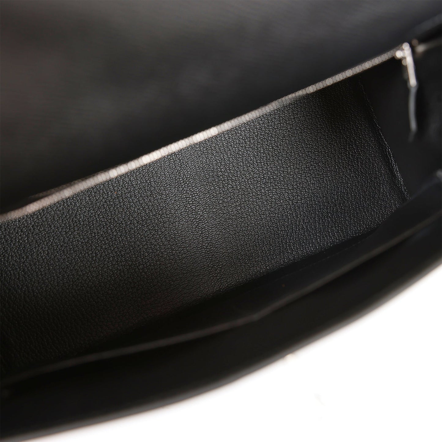 Hermes Kelly Sellier 28 Black Epsom Palladium Hardware