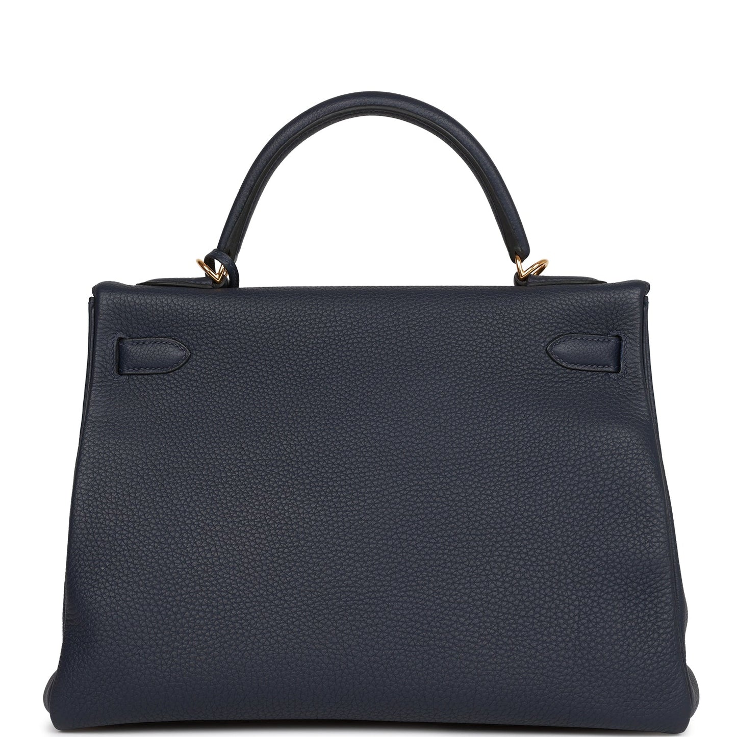 Hermes Kelly Retourne 32 Bleu Nuit Togo Gold Hardware