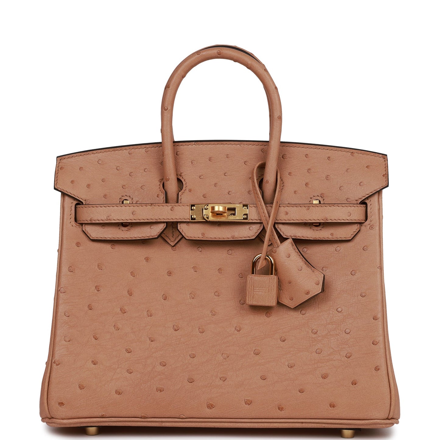 Hermes Birkin 25 Chai Ostrich Gold Hardware