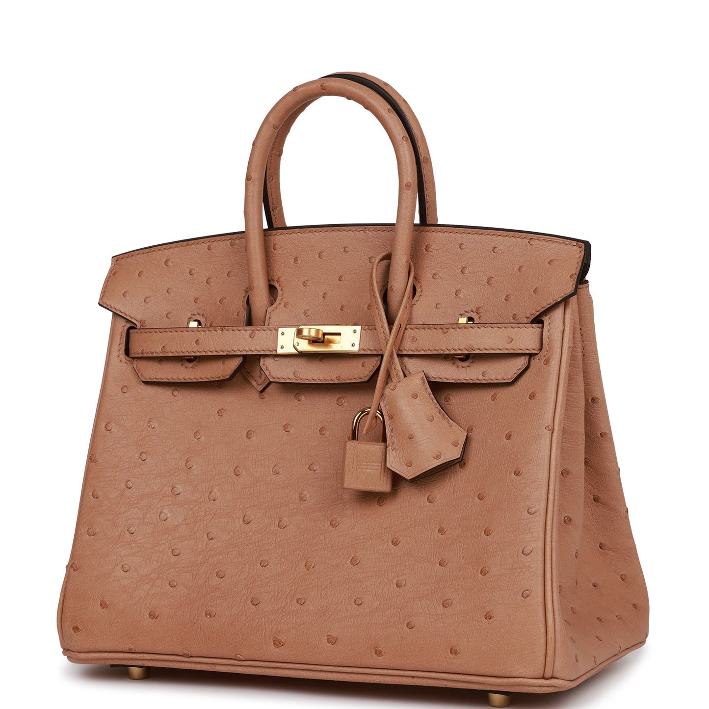 Hermes Birkin 25 Chai Ostrich Gold Hardware