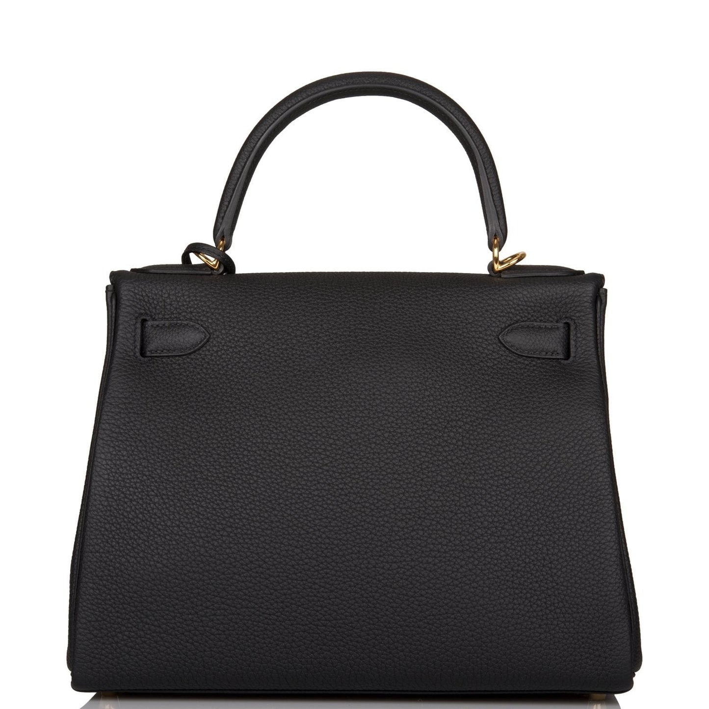 Hermes Kelly Retourne 28 Black Togo Gold Hardware