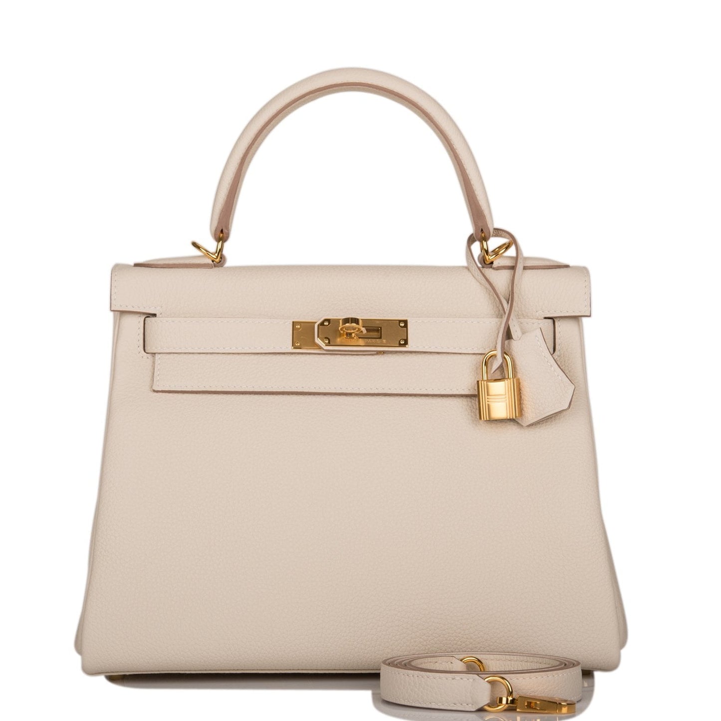 Hermes Kelly Retourne 28 Craie Togo Gold Hardware